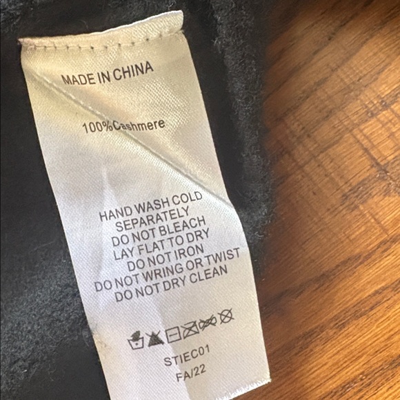 Quince Black Cashmere Zip-up Hoodie Sweatshirt women’s XL - Picture 7 of 7